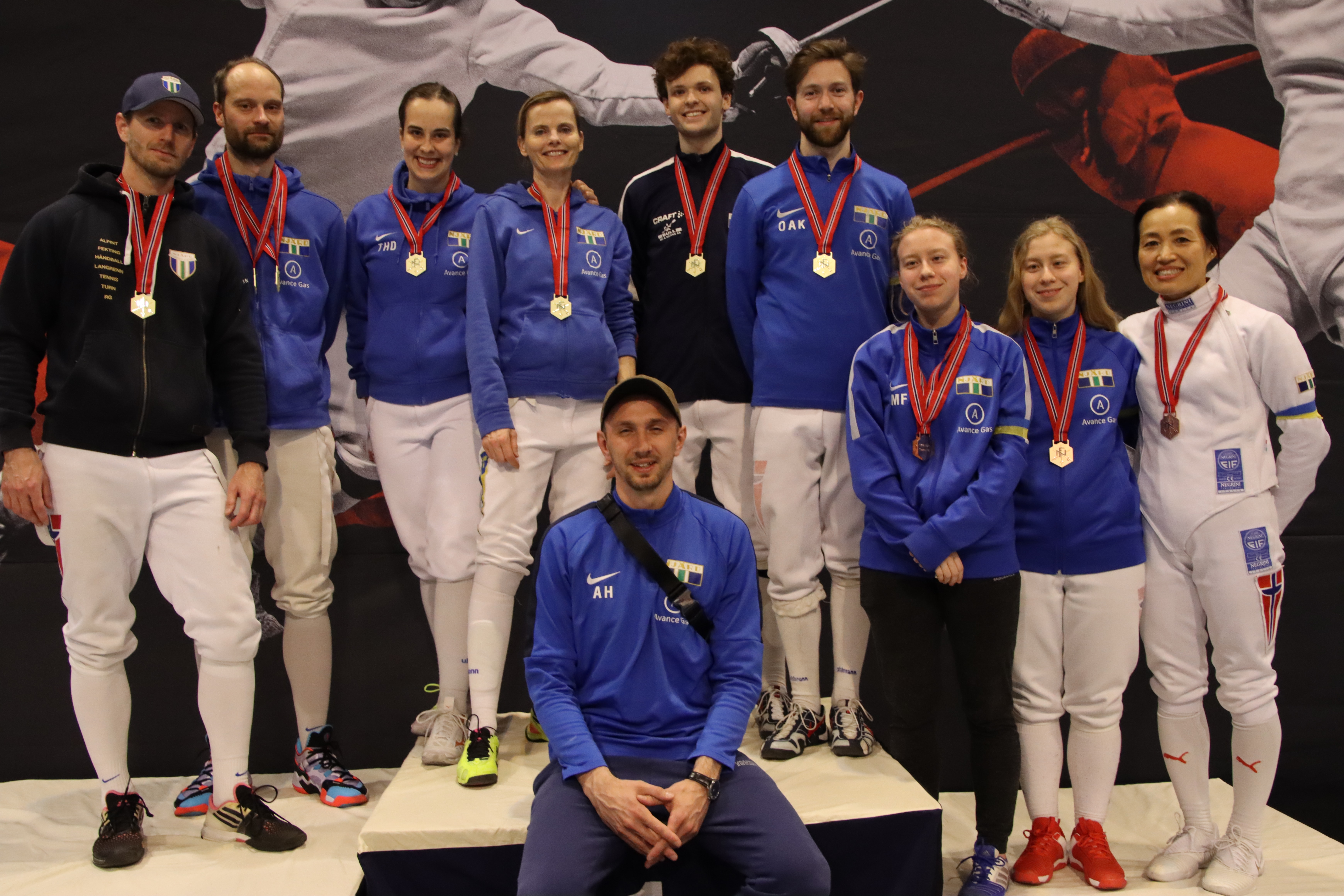 Dobbeltseier i lagefektingen i årets senior NM